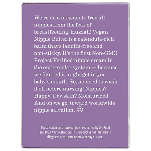Earth Mama 2-Ounce (2-Pack) Vegan Nipple Butter | Cruelty-Free Breastfeeding Cream for Nursing Mamas | NO Lanolin
