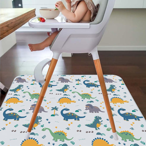 51" Splat Floor Mat for Under High Chair/Arts/Crafts by CLCROBD, Waterproof Anti-Slip Food Splash Spill Mess Mat