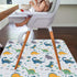 51" Splat Floor Mat for Under High Chair/Arts/Crafts by CLCROBD, Waterproof Anti-Slip Food Splash Spill Mess Mat