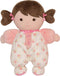 Baby Starters Plush Baby Doll with Rattle, Brunette Olivia, 9 inch, Pink