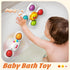 0-6-12-18 1 2 3 SpringFlower Baby Toys Months,Suction Cup Spinner Toys,Baby Bath Toys for Boy&Girl, Sensory Toys