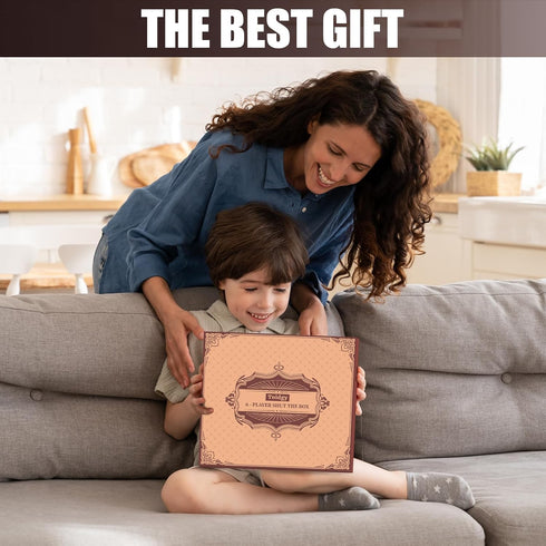 1-6 16 Toidgy Players Shut The Box Dice Games, Wooden Board Table Math Game with Dice and Instructions, Classics Close