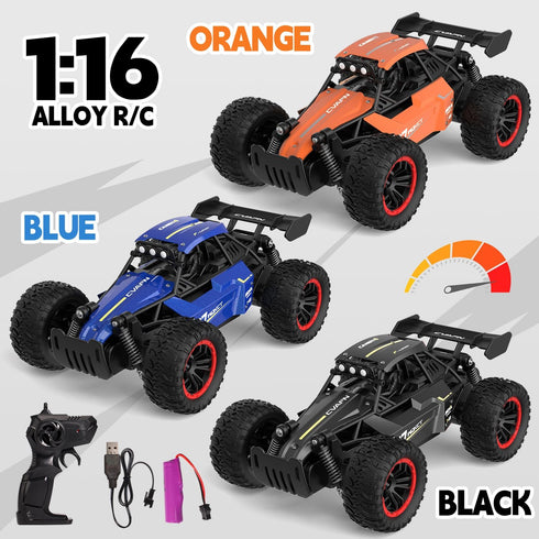 1/16 20 2WD 6-12 Scale Remote Control Monster Truck, + km/h Outdoor Off Road Hobby RC Truck With LED light