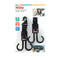 Nuby 2-in-1 Deluxe Adjustable Baby Stroller & Car Seat Hooks, 2 Pack, 8 Hooks Total, Black