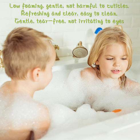 2-in-1 16.9 fl.oz (500ml) Hypoallergenic Body Wash & Shampoo for Children's Fragile Skin & Hair