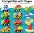 70 Set, 12Pcs Liberty Imports Pcs Toddlers Car Big Building Blocks Different Vehicles, Kids Build Your Own Toy Cars