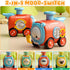 1-3, 4PCS Set 12-18 1st 1-2 Keamaidy Baby Train Car Toys for Toddler Press to Go Push Car, Infant Play Whistle Vehicle