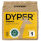 DYPER Viscose from Bamboo Baby Diapers Size 1, Cloth Alternative, Day & Overnight, Hypoallergenic