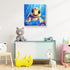 6-8-12, (8X8inch) Reivworl Paint by Numbers Kit for Kids with Frame and Easel, Sea Turtles Paint by Number for Kids Age