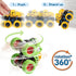 TGXLAK 2 3 4 5 3 Pack 360 2-4-6 3-5 Dinosaur Toys for Year Old Boys - Monster Truck Toys with Friction Power Rotating