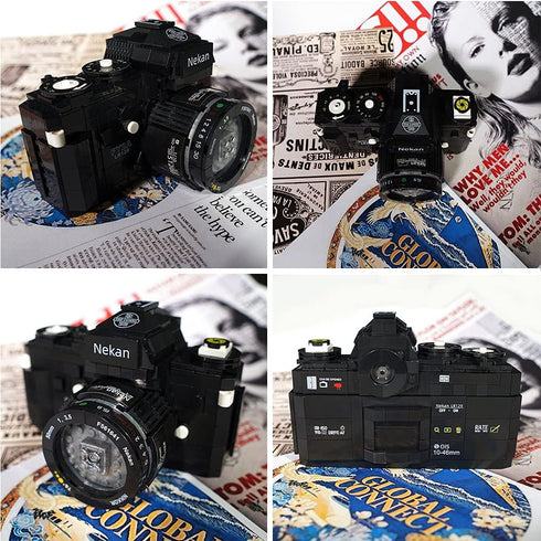 Uvini Building Blocks Camera, DIY STEM Toys, Building Construction Brick Set, 627pcs Model Digital Camera