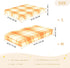 JUNZAN 52x28 Orange Scottish Plaid Baby Crib Sheets Cotton Fitted Crib Sheets for Boys Girls Standard Toldder Bed