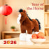 12 inches The Petting Zoo Standing Clydesdale Horse Stuffed Animal Plushie, Gifts for Kids, Wild Onez Barnyard Animals