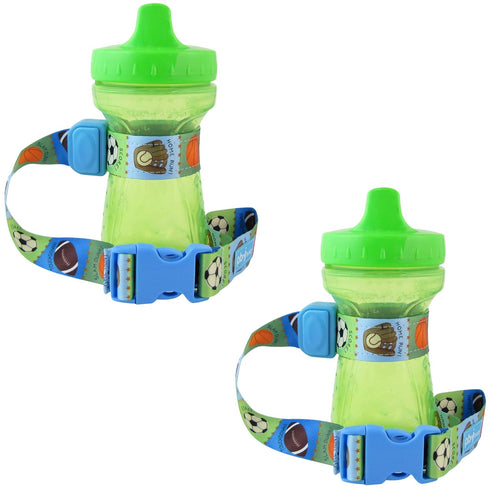 SippyPal Sippy Cup Holder Strap - Leash Tether, Sports 2-Pack