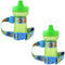 SippyPal Sippy Cup Holder Strap - Leash Tether, Sports 2-Pack