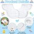 Geyoga 10 360 Pcs Baby Bibs Rotate Baby Bandana Muslin Drool Bibs Petal Bibs Burp Gauze Cloths Absorbent Bib