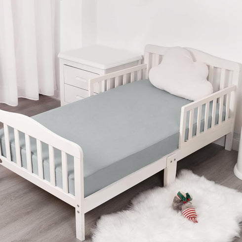 Magik & Kover 4 Pack 52" 28", Stretchy Crib Sheets for Boys or Girls, Fitted for Standard Crib and Toddler Mattress x