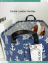 FANKANG Foldable Canvas Laundry Basket, Nursery Hamper with Waterproof PE Coating, Rec-Sailboat