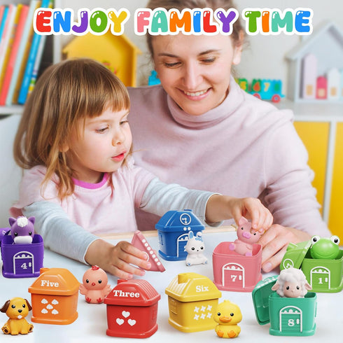 1-2-3, Set 2-4 1 2 3 Counting 1 2 3 Toddler Boy Girl Toys Train for Toddlers with Music & Light, Toys for Year Old Boy