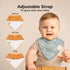 8-Pack 100% 0-36 (Countryside) KeaBabies Organic Baby Bandana Bibs for Boys, Girls - Super Absorbent Triangle Baby Bibs