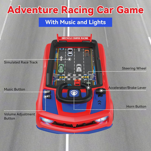 Mytothfy 3+ Musical Steering Wheel Racing Car Toy, Racing Adventure Car Steering Wheel for Toddler Kids, Toddler