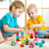 2 3 4 Vinlon Montessori Toys for Toddlers Years Old -Princess Unicorn Fairy Mermaid Shapes Sorting Stacking Vivid