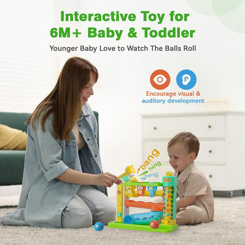 Zardali 1 1st 9-12-18 1 Musical Baby Toys for Year Old Boy Gifts, Birthday Gift First Present for One Yr, Pound A Ball