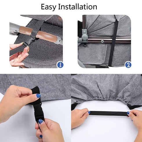 XGOPTS 50+ Baby Stroller Universal UPF Sun Protector Shade Blackout Cover Pushchair Shield Canopy Pram Rain Sunshade