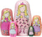 HYCLES Nesting Dolls, Russian Matryoshka Wood Stacking Nested Set for Kids, Handmade Toys for Christmas and Birthdays