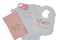 Personalized Baby Girl Rosebud Gift Set Includes Burp Cloth Bodysuit Headband and