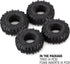 INJORA RC Tires 1.9inch, 4Pcs RC Rubber Tyre Set for 1:10 RC Crawler Axial SCX10 and Tamiya