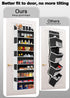 1 Pack Over The Door Storage Organizer with 5 Pockets, 10 Mesh Side Pockets, 44 lbs Capacity for Bedroom and Bathroom