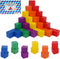 Offelec 108 Pack 1 Inch Wooden Blocks, 6 Colors STEM Math Sorting