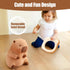 12" Capybara Plush Toy Pillow, Cute Stuffed Animal with Wearable Bread, Gifts for Girls Boys Kids