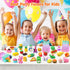 Palmatte 140PCS Mini Animal Erasers for Kids, Cute Desk Pets for Classroom Rewards and Party Favors