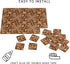REDUCIO! 1:12 Dollhouse Flooring Tiles Miniature Parquet Pattern for Scale Decor Projects (Woven Diamond)