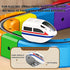 RMOKISIN Set, Set, 4-10 (51pcs) Electric Train Flexible Track Fusion Train DIY Race Car Track Building Kits with Train