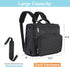 Clearworld Diaper Bag Backpack, Quilted Travel Diaper Bags for Baby Girl & Boy, Waterproof Stylish, Black