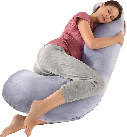 BATTOP Pregnancy Pillows for Sleeping,Pregnancy Must Haves Maternity Body Pillow with Cooling