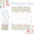 100 Wildflower Flower Napkins Disposable Bathroom Paper Hand Towels Napkins Disposable Decorative for Bathroom, Toilet