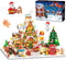INSOON Advent Calendar 2025 Gingerbread House Mini Building Set with Lights, 24
