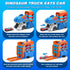 3 1 8 Set 3 4 5 6 TERRAMUS Dinosaur Transport Truck Toy for Kids - in Ejection Folding Track Toys w/Sound Race Cars