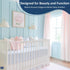 14" Cottingon Crib Bed Skirt for Nursery, Toddler Bedding Dust Ruffle, Brushed Microfiber Crib Skirt with Drop, Fits