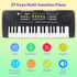 37 3 4 5 6 7 8 9 Kids Piano Keyboard, Keys Portable Music Keyboard Electric Piano Toys for Children, Educational