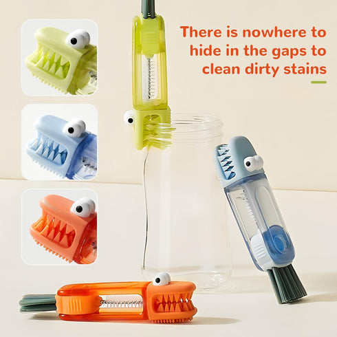 Generic 4 1 in Cup Lid Cleaning brush, Portable Crevice Cleaning Brush for Baby Bottle Gap Tight Spaces Cup