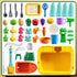 1-3 4-8 2 3 4 5 6 7 8 Kids Water Table Play Toy for Toddlers Years Old - Kitchen Sink with Pump and Flowing Water