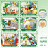 742 Set 6 Flower Shop with LED Light Building Blocks Toys Pieces Girl's Favorite Flowers House Coffee Shop Gift