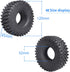 Hobbypark RC Crawler Tires 1.9 Inch 4.7" 120mm for Axial SCX10 II III Traxxas TRX4 Redcat Gen 8 Gen7, 4pcs Foam Inserts