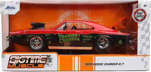Big Time Muscle 1:24 1970 Dodge Charger RT Voodoo Die-Cast Car, Toys for Kids and Adults