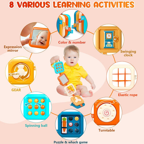 Vunrahsg 1 1 2 1-3 12-18 1 2 3 Busy Board for Year Old Montessori Toys for Boy Girl Toys Toddler Car Airplane Travel